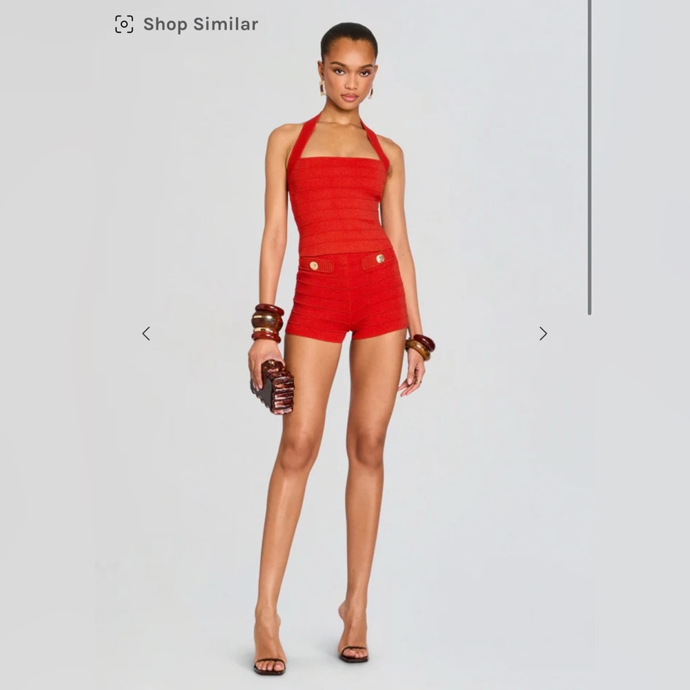 Retrofete Leslie Knit Top (Medium) and Sandra Bandage Knit Short (Large)